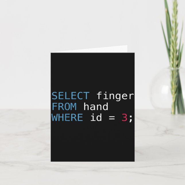 Carte Select Finger From Hand Where Id = 3 Programmer Sq (Devant)