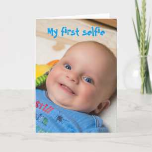 Carte Selfie Baby Boy