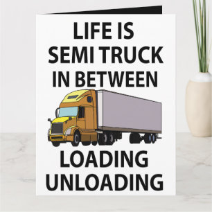 Carte Semi-Camions Camion Camionneur Voeux de conducteur