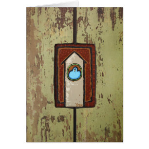 carte semi-transparente d'oiseau