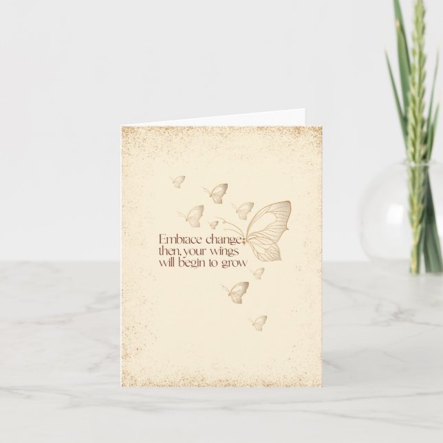 Carte Semicolon Butterfly - Embrace Change Card (Devant)