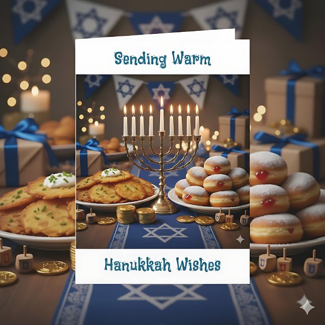 Carte Sending warm Hanukkah Wishes (Créateur téléchargé)