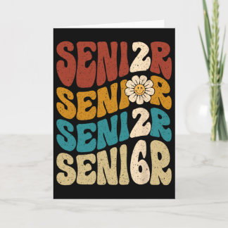Carte Senior Groovy Vintage 2026 Cl De 2026 Diplômé G