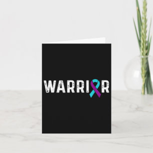 Carte Sensibilisation à la prévention du suicide Turquoi