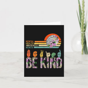 Carte Sensibilisation à la santé mentale ASL Be Genre Th