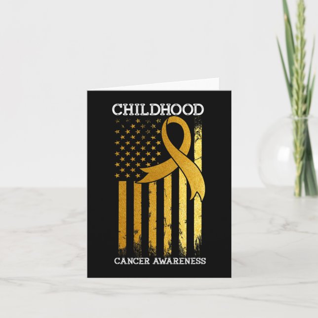 Carte Sensibilisation à l'enfance au cancer États-Unis D (Devant)