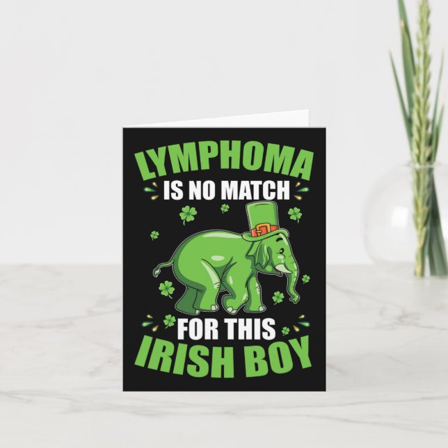 Carte Sensibilisation au cancer du sang Lymphome St Patr (Devant)