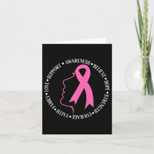 Carte Sensibilisation au cancer du sein Équipe de soutie