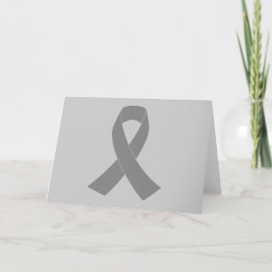 Carte Sensibilisation au ruban gris - Zombie, cancer du 