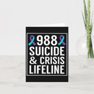Carte Sensibilisation au suicide - 988 Chemise - Prévent