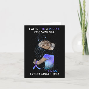 Carte Sensibilisation Au Suicide Je Porte Turquoise &