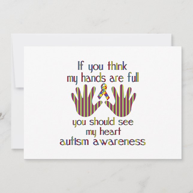 Carte sensibilisation sur l'autisme (Devant)