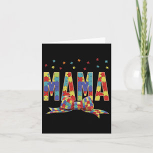 Carte Sensibilisation sur l'autisme Autisme Mama Accepte