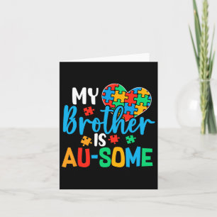 Carte Sensibilisation sur l'autisme Autisme Squad Soutie