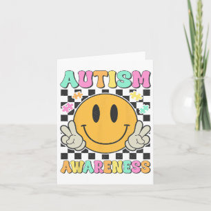 Carte Sensibilisation sur l'autisme Enfants Hommes Femme