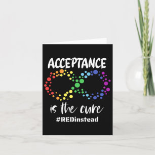 Carte Sensibilisation sur l'autisme Porte Rouge À La Pla