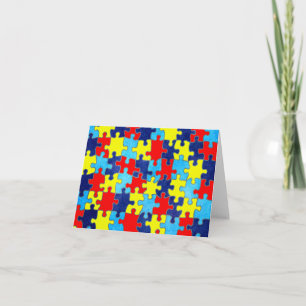 Carte Sensibilisation sur l'autisme-Puzzle par Shirley T