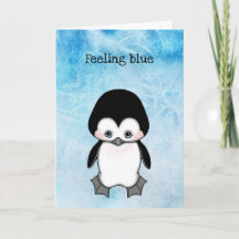 Sentez Blue Miss You Sad Penguin