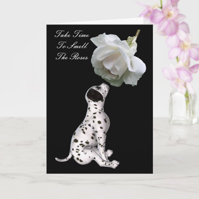 Carte Sentez Le Rose Chiot Rose Inspirationnel (Orchidée)