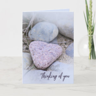 Carte Sentimental Beach Stone Penser à vous