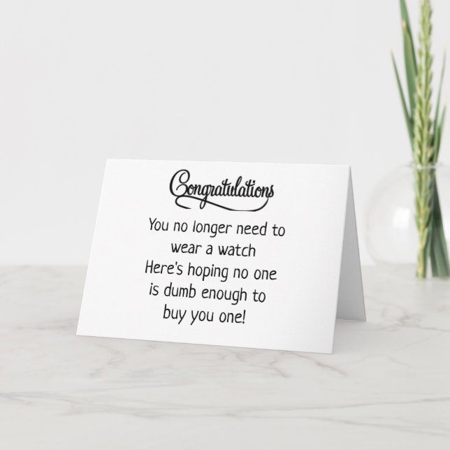 CARTE SENTIMENTS DE RETRAITE COMIQUES (Devant)