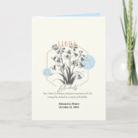 Septembre à octobre Fleur de naissance Personnalis