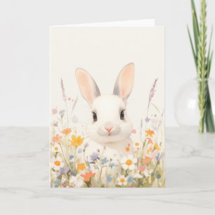 Carte Serenité de Lapin enneigé
