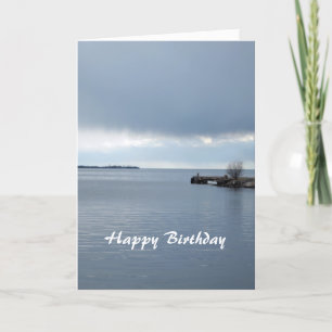 Carte sérénité du lac, joyeux anniversaire