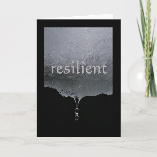Carte Sérénité Word Abandonne : Résilient (Devant)