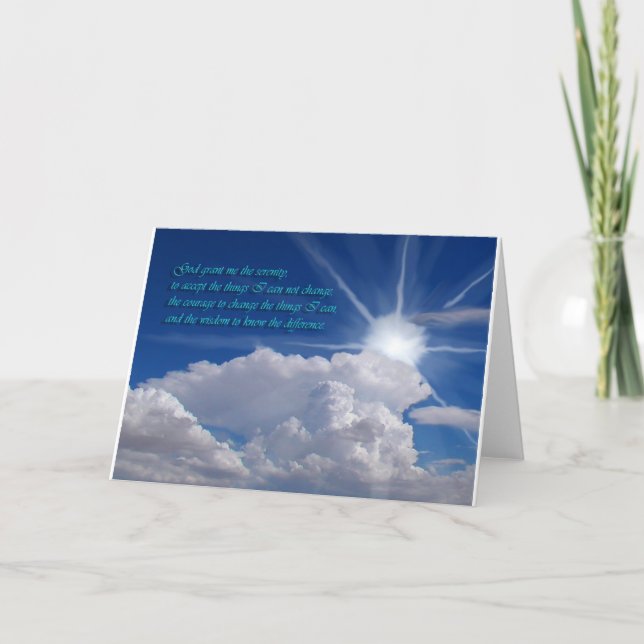 Carte Serenity prayer (Devant)