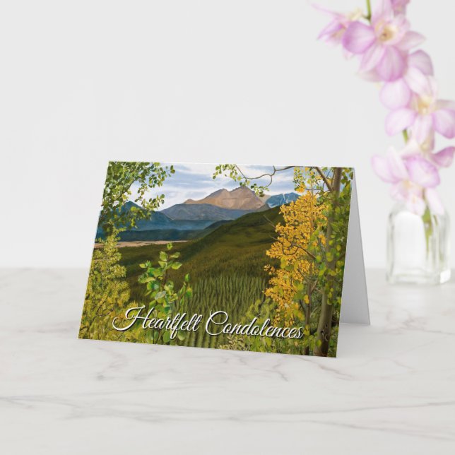 Carte Serenity Prayer Memorial Sympathy Card (Orchidée)