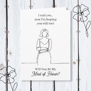 Carte Serez-vous ma demande de témoin de mariage