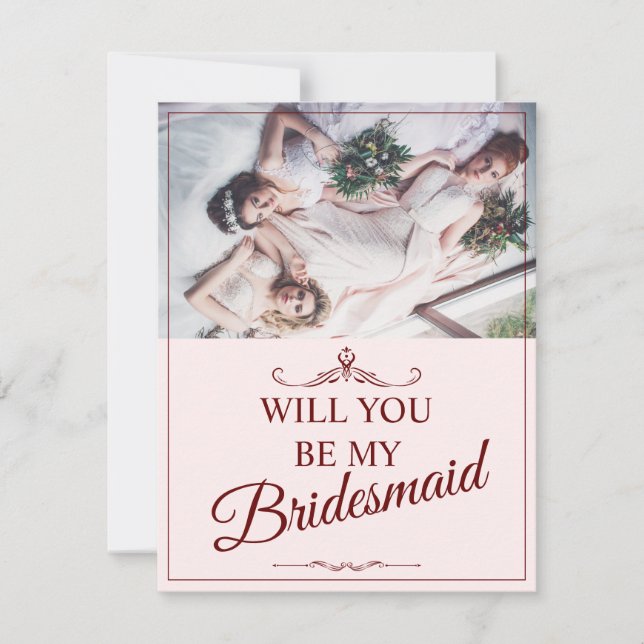 Carte Serez-Vous Ma Femme D'Accueil ? Trois Bridesmaitre (Devant)