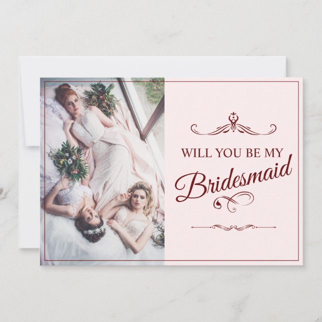 Carte Serez-Vous Ma Femme D'Accueil ? Trois Bridesmaitre (Devant)