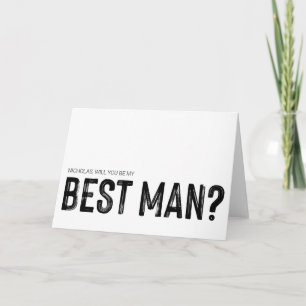 Carte Serez-Vous Ma Meilleure Proposition D'Homme Demand