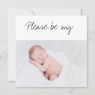 Carte Serez-vous ma photo de bébé GodParent ?