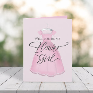 Carte Serez-vous ma proposition personnalisée Flower Gir