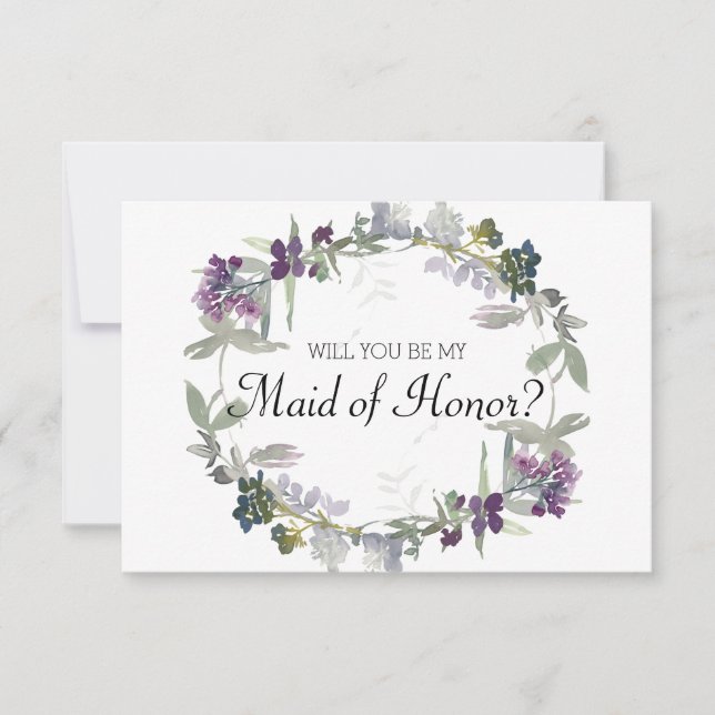 Carte Serez-vous ma servante de l'Aquarelle d'honneur La (Devant)