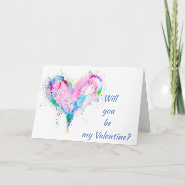 CARTE SEREZ-VOUS MA VALENTINE POUR LE RESTE DE NOS VIES  (Devant)