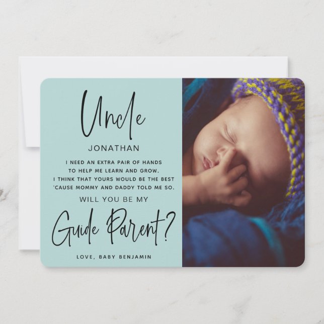 Carte Serez-vous mon guide Photo parent (Devant)