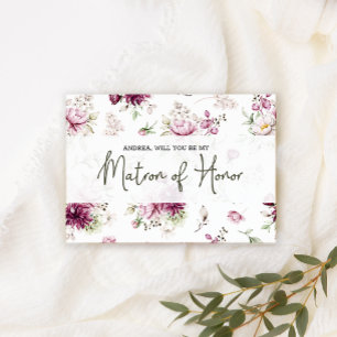 Carte Serez-vous mon maître des pivoines d'honneur rose 