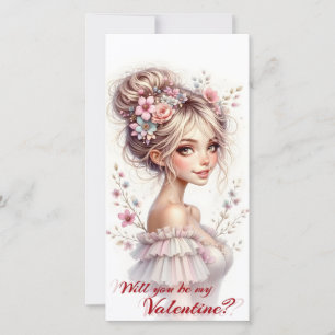 Carte Serez-vous mon Valentin – Impression d'art romanti