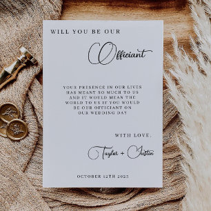 Carte Serez-Vous Notre Proposition Officielle Mariage Si
