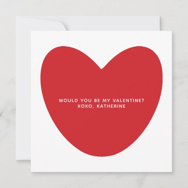 Carte Seriez-vous ma Saint-Valentin ? (Devant)