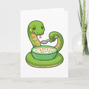 Carte Serpent à manger avec Muesli
