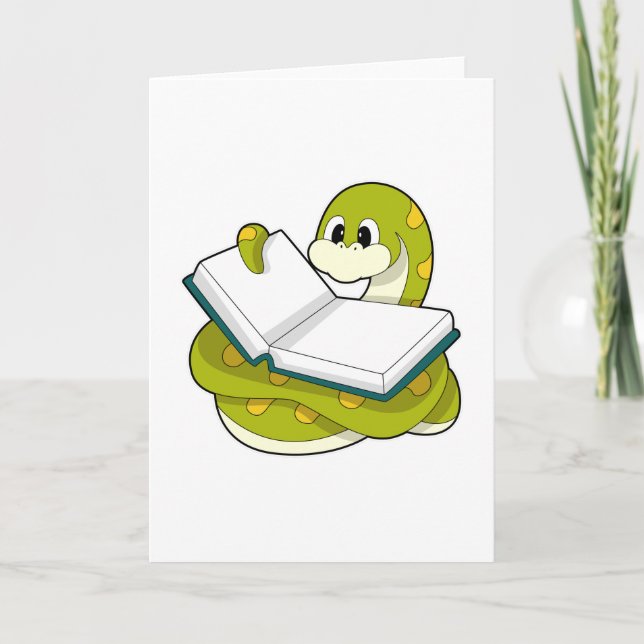 Carte Serpent à Reading avec livre (Devant)