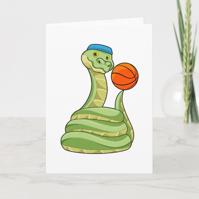 Carte Serpent au sport de basket-ball (Devant)