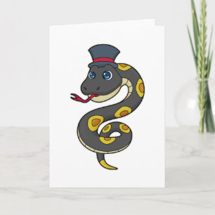 Carte Serpent avec Casquette