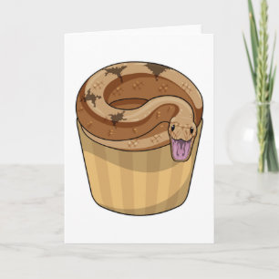 Carte Serpent avec muffin
