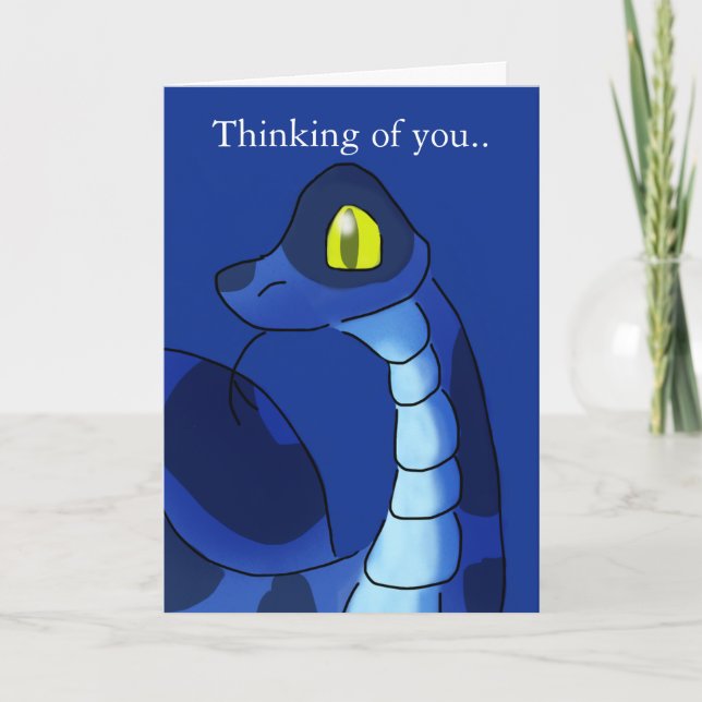 Carte Serpent bleu (Devant)